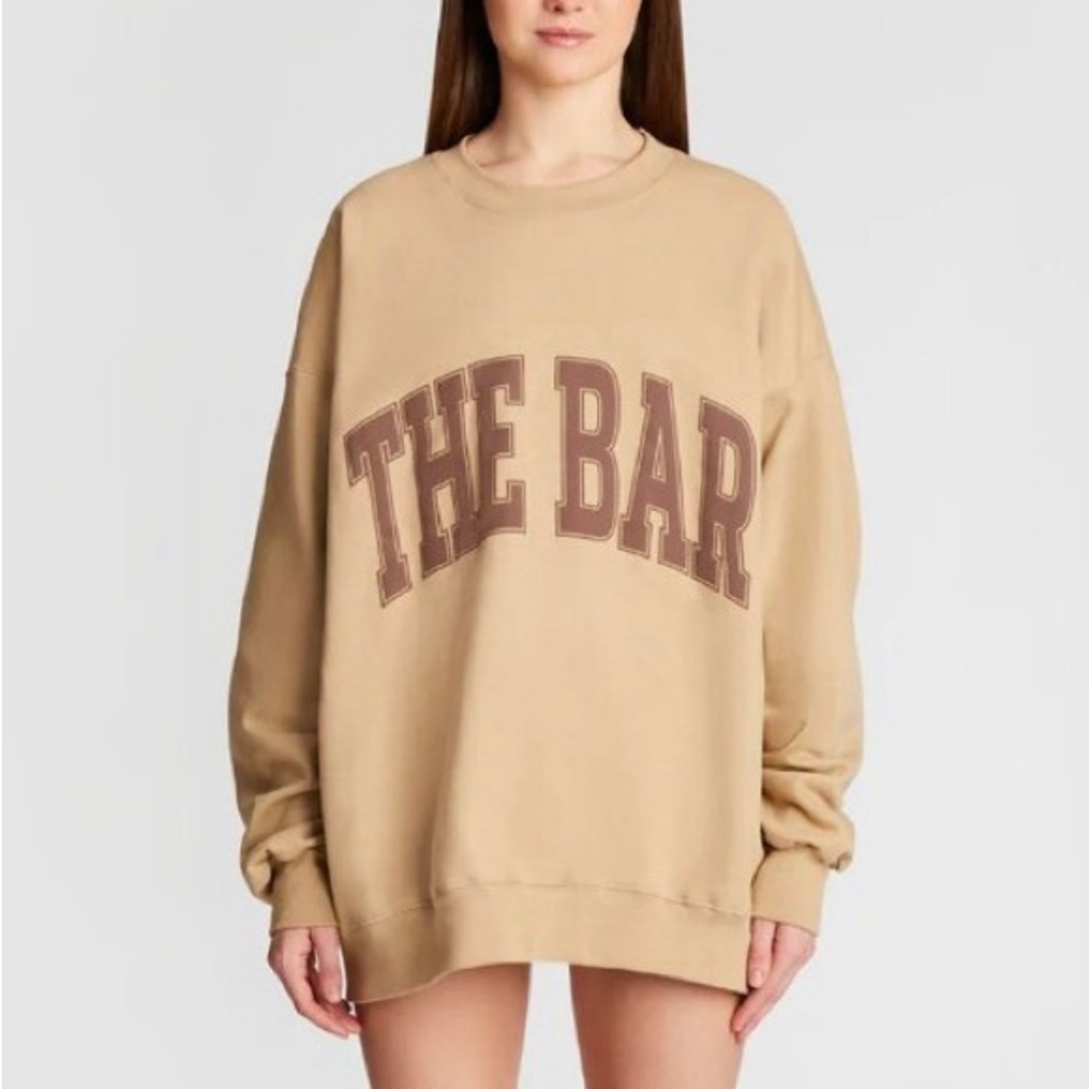 The Bar Varsity Sweatshirt. Chocolate Chip/Brown Sugar.